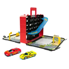 SUNTOYS INTERNATIONAL COMPANY - Garaje Plegable Portátil Maletín de Autos con Playset Urbano
