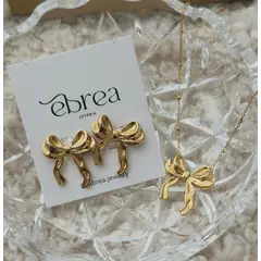 GENERICO - Set Collar + Aretes Lazito en Acero Inoxidable PVD