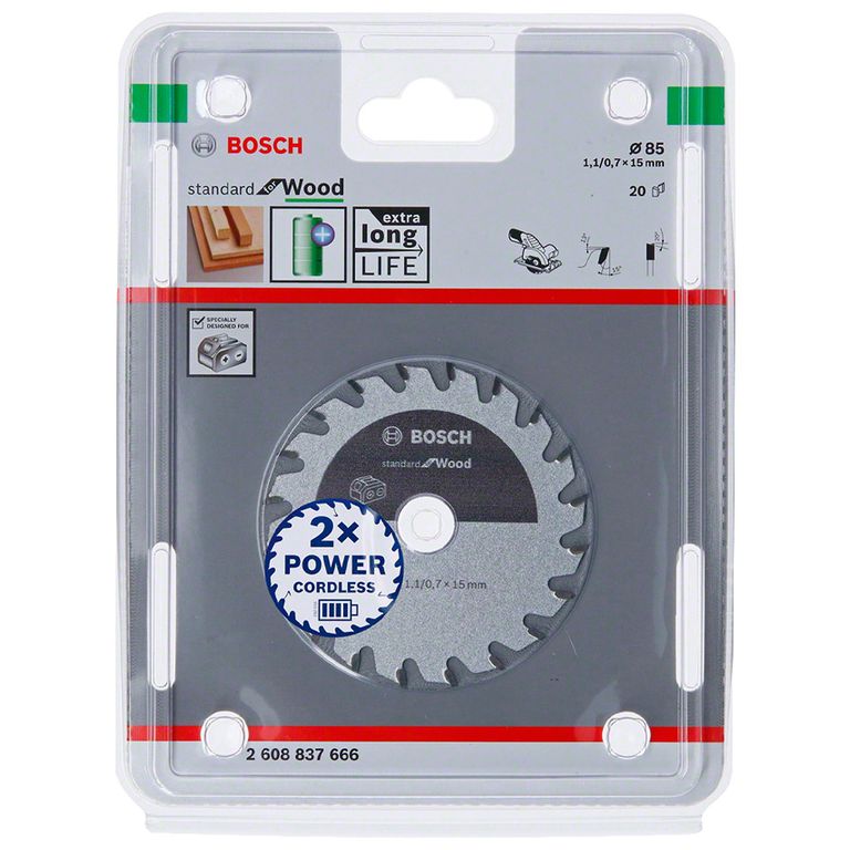 Disco de Corte 85 X 15 X 11Mm 20D Standar For Wood