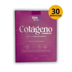 TMX - COLAGENO HIDROLIZADO CON ARANDANO 30 SACHETS SABOR FRUTOS ROJOS