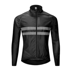 WOSAWE - Casaca Cortaviento Reflectiva Ciclismo