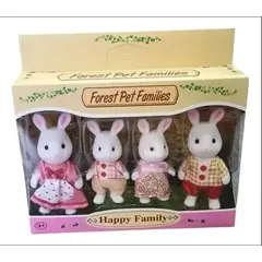 GENERICO - Muñecos Ternurines Cojenillos Set x4 Forest Pet Families