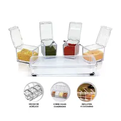 ROHS - Organizador para Condimentos 4 Compartimentos