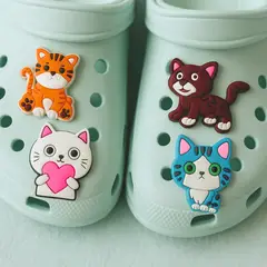 LE PETIT COMPANY - Accesorios para Crocs Pack Gatos 6