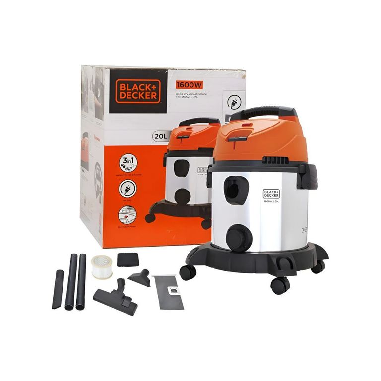 ASPIRADORA POLVOAGUA 20L 1600W BDWDS20-B2C