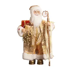PANORAMA HOGAR - PAPA NOEL MUSICAL 60CM DORADO