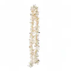 PANORAMA HOGAR - SETX6 GUIRNALDAS DE OROPEL BLANCO DORADO