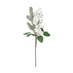 PANORAMA HOGAR - SETX4 PICKS NEVADOS BLANCO CON HOJAS PVC