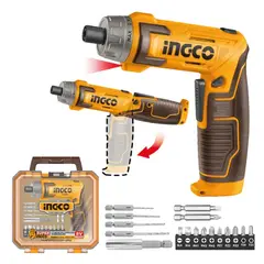 INGCO - Atornillador Flexible 8V CSDLI08025 Batería Accesorios
