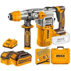 INGCO - Rotomartillo 20V SDS Plus 4.5J con 2 Baterías 5Ah CRHLI202885