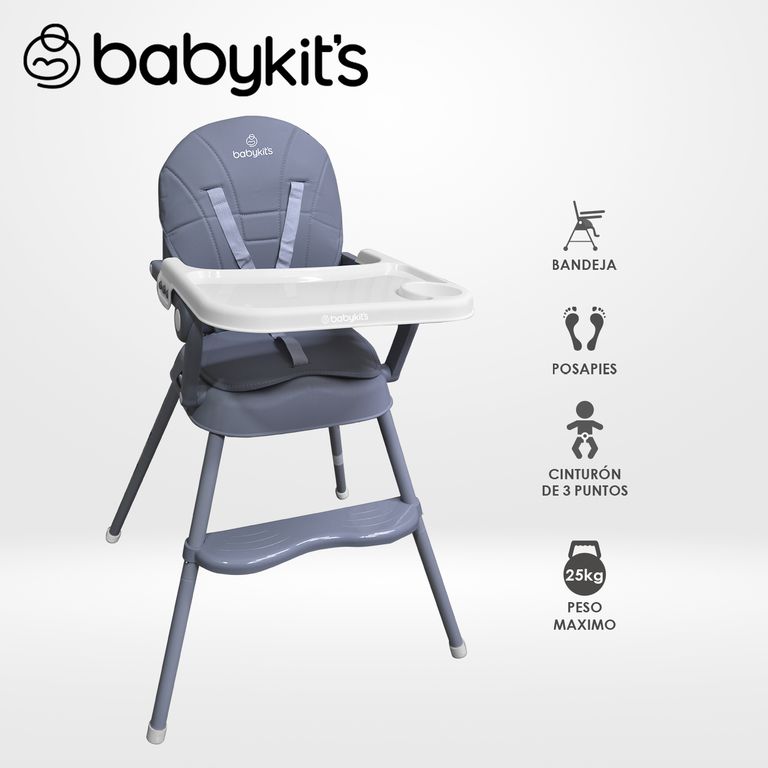 NUEVA Silla de Comer Mini Gris - v2025