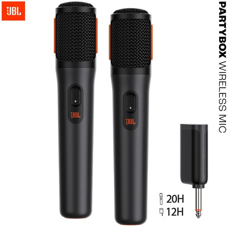 Micrófono Inalámbrico PartyBox X2 Pack Recargable 20H - Negro