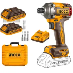 INGCO - Atornillador Impacto 20V 285Nm 2 Baterías Maletín CIRLI2028