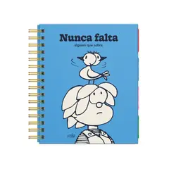 DGNOTTAS - Cuaderno Espiral A5 Tapa Dura Mafalda A