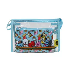 KAWAI - Set x2 Neceseres BT21 Personajes Completos Line Friends Diseño KPop Kawaii