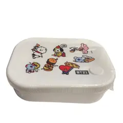 KAWAI - Tupper BT21 Silicona Personajes Completos Line Friends KPop Kawaii 770 ML