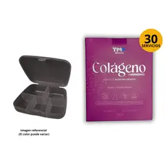 TMX - COLAGENO HIDROLIZADO CON ARANDANO 30 SACHETS SABOR FRUTOS ROJOS + PASTILLERO