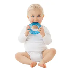 PLAYGRO - Mordedor Enfriable Circular Azul