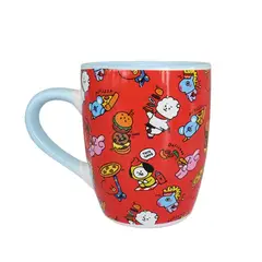 KAWAI - Mug Taza BT21 Personajes Completos Line Friends KPop Kawaii 390 ML