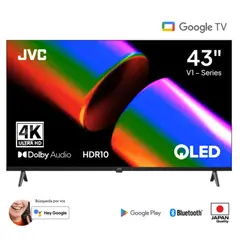 GENERICO - TELEVISOR JVC 43 QLED UHD 4K GOOGLE TV LT-43KB758 SMART TV