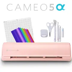 SILHOUETTE - Combo Completo Cameo 5α ALPHA Rosa + 5 herramientas + vinil + videos