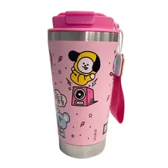 KAWAI - Mug de Cafe Vaso BT21 Personajes Completos KPop Kawaii 450 ML