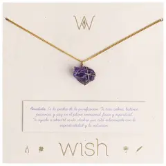 KBALA - Collar Cadena Cuarzo Amatista -