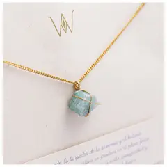 KBALA - Collar Cadena Cuarzo Verde -