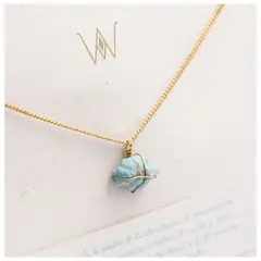 KBALA - Collar Cadena Cuarzo Turquesa -