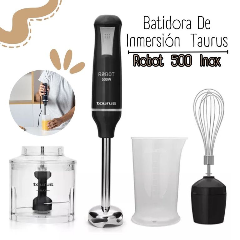 Batidora De Inmersión Robot 500W Plus Inox II