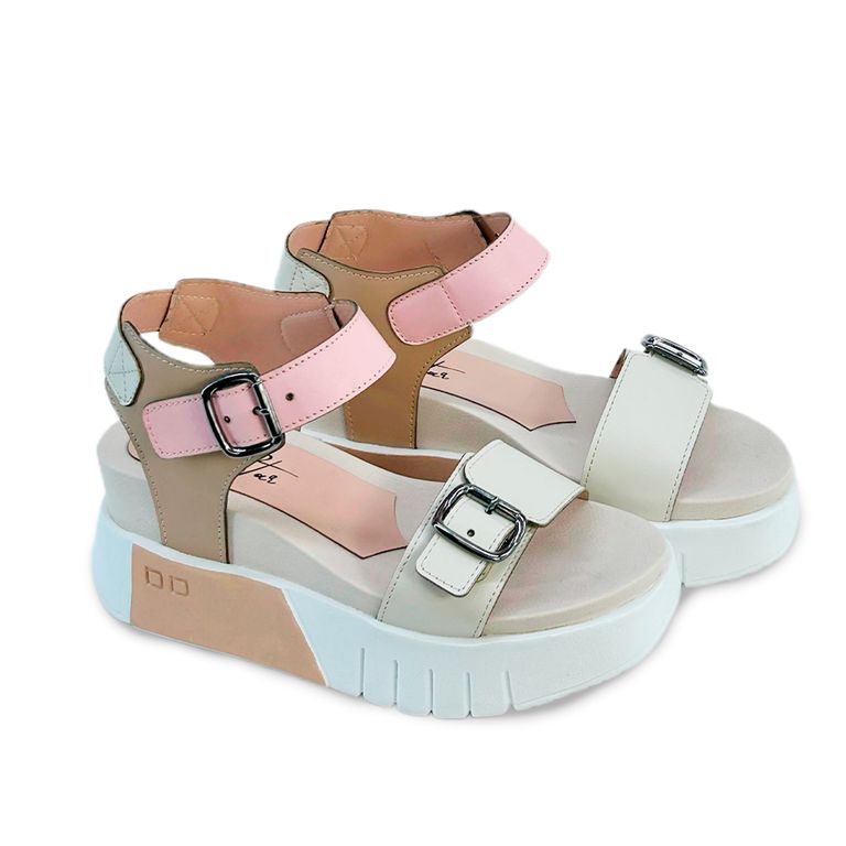 Sandalias para dama BRUNELA HUESO NUDE