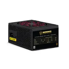 MICRONICS - Fuente de Poder ATX MIC P600-80+ 600W PPFC 80PLUS Bronze