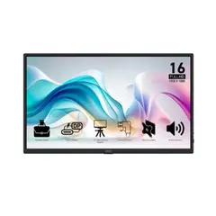 MSI - MONITOR PORTATIL 15.6" ( PRO MP165 E6 ) PANEL IPS - 60HZ- 4MS - HDMI - 2 USB-C