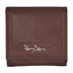 PERRY JHAN - Monedero De Correa Para Hombre de Cuero Negro 1010 -