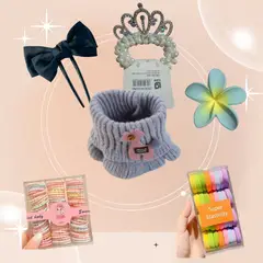 GENERICO - Bufanda para nniña mas accesorios para el cabello