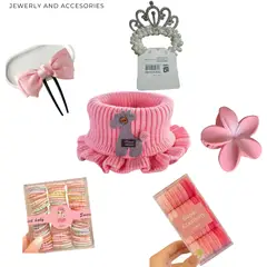 GENERICO - Bufanda para nniña mas accesorios para el cabello