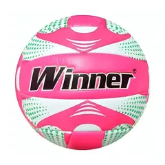 WINNER - PELOTA PARA VÓLEY TALLA 5 ACOLCHADA COSIDO FUCSIA VERDE