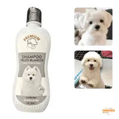 PREMIUM - SHAMPOO PELO BLANCO FRASCO x 250 mL