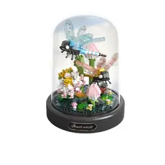 DANWEILE - Mini bloques construcción de partículas educativos-Libélulas