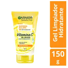 NIVEA - Limpiador Gel Facial Tono Uniforme Vitamina C Anti Manchas Garnier Skin Active Express Aclara