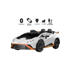 GENERICO - Carro a Batería Deportivo Lamborghini para Niños Blanco