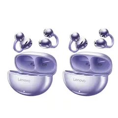 LENOVO - Set 2 De Audífonos TA140 Tws Auriculares Bluetooth 54-Morado