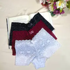 GENERICO - Pack de Boxer Mujer de encaje Ropa interior