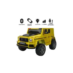GENERICO - Carro a Batería Camioneta Mercedes para Niños Amarillo