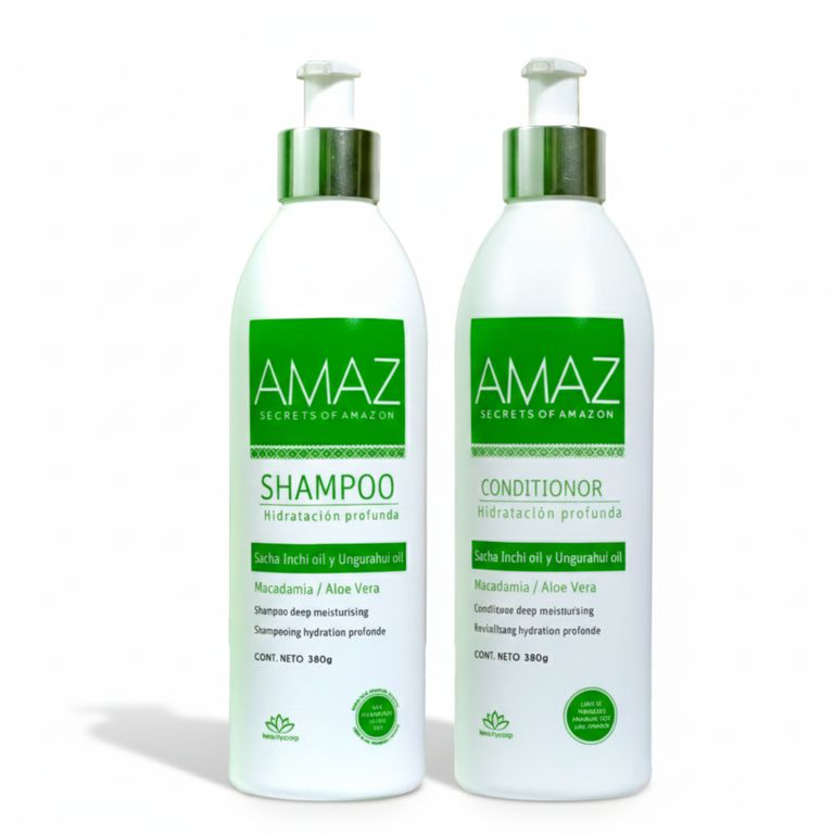Shampoo y Acondicionador Post Alisado - AMAZ - Sin Sal Hidratación Profunda