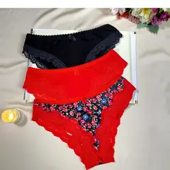 GENERICO - Pack de Ropa interior Mujer de Algodón y blonda