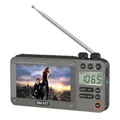 GENERICO - Radio Am/fm Pantalla 4.3 Bluetooth Recargable Usb/microsd
