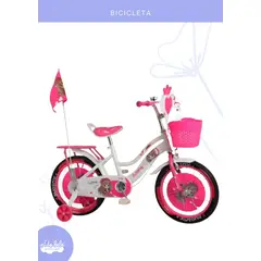 Baby - Bicicleta infaltil para niña aro 16 MODELO MUÑECA - ROSADO