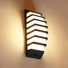 OEM - Lampara de pared Aplique LED 18W Negro Luz Blanca