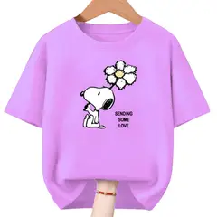 GENERICO - Polos Algodon Snoop Flor Unisex - Tallas desde 6 al XL